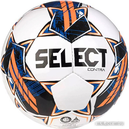 Футбольный мяч Select Contra Basic v23 0854160006 (размер 4, белый/черный/оранжевый)