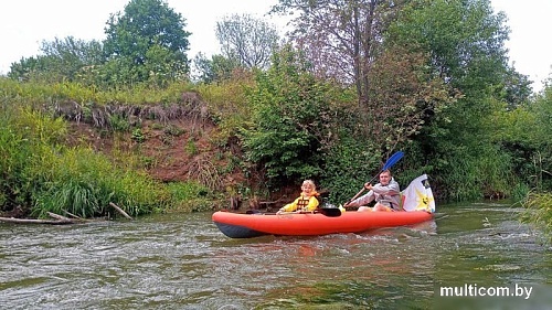 Надувная лодка Вольный ветер Ангара 2 Travel (оранжевый)