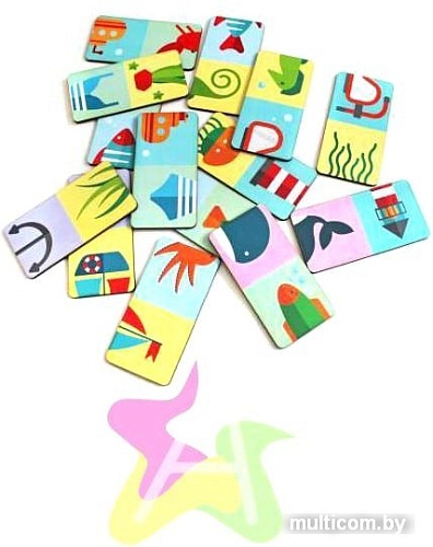 Развивающая игра Paremo Домино Морской мир PE120-32