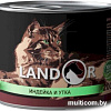 Консервированный корм для кошек Landor Kitten Turkey and Duck 200 г