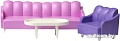 Мебель для кукольного домика Lundby Базовый набор для гостиной 60305400