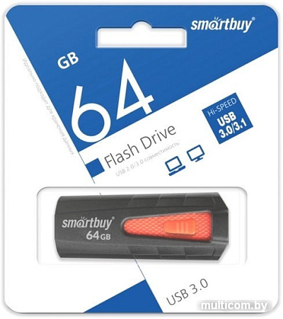 USB Flash Smart Buy Iron 64GB (черный)