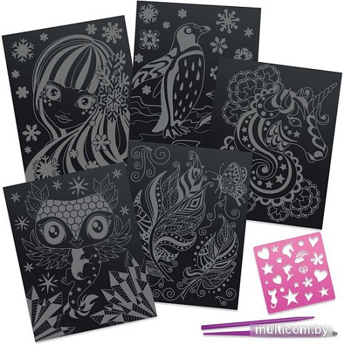 Гравюра Nebulous Stars Граттаж. Шепот звезд 11014