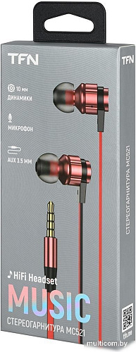 Наушники TFN MC521 (красный)