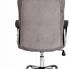 Офисное кресло TetChair Oxford хром/флок (серый)