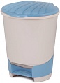 Мусорное ведро Альтернатива М1381 10 л (светло-бежевый/синий)