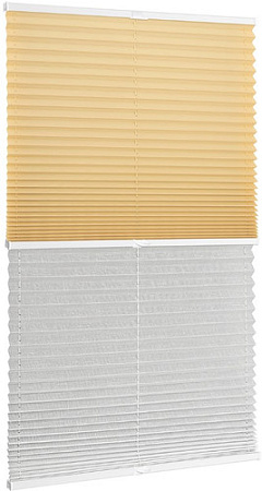 Плиссе Delfa Basic Uni СПШ-3105/3504 Basic Transparent (68x160, бежевый/белый)