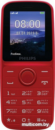 Мобильный телефон Philips Xenium E109 (красный)