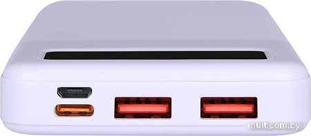 Внешний аккумулятор TFN Porta LCD PD 22.5W 10000mAh (сиреневый)