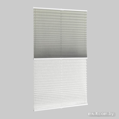 Плиссе Delfa Basic Crush СПШ-35202/3504 Basic Transparent (48x160, серый/белый)