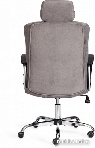 Офисное кресло TetChair Oxford хром/флок (серый)