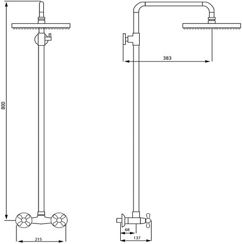 Верхний душ Istok life 402.977