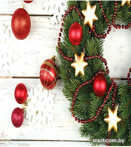 Чехол на подушку JoyArty Шарики и звезды на праздник sl_21512