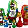 Развивающая игра Брестская Матрешка Чемпионат мира по футболу (набор 7 шт)