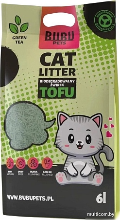 Bubu Pets Tofu Green Tea (2.5 кг/6 л)