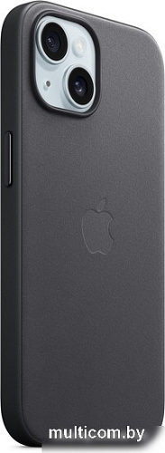 Чехол для телефона Apple MagSafe FineWoven Case для iPhone 15 (черный)