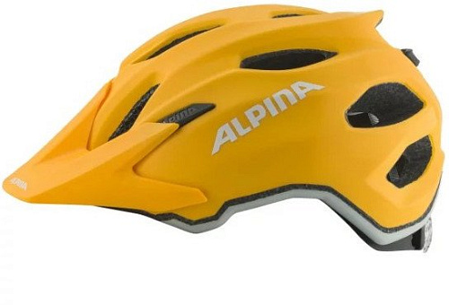 Cпортивный шлем Alpina Sports Carapax Jr A9702-45 (р. 51-56, желтый матовый)