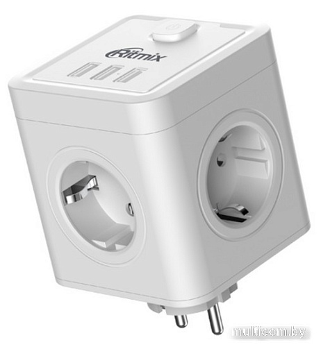 Сетевой фильтр Ritmix RM-043 (белый)