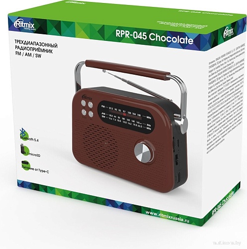 Радиоприемник Ritmix RPR-045 (коричневый)