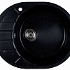Кухонная мойка Marblan Ovata R (черный,с сифоном)
