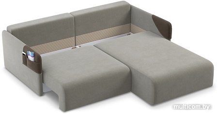 Угловой диван Moon Trade Барселона 118 002067 (коричневый/серый)