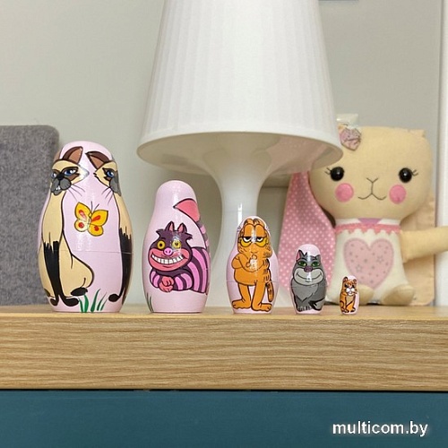 Развивающая игра Брестская Матрешка С кошками Диснея (набор 5 шт)