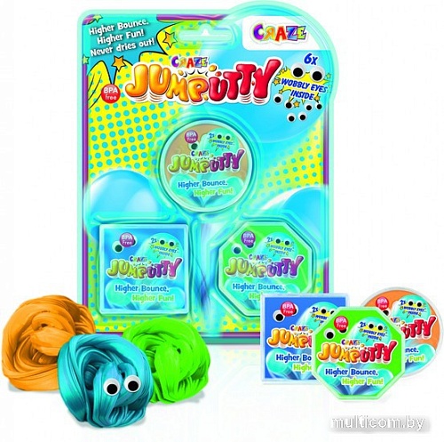 Тесто для лепки Craze Jumputty Попрыгунчик Безумный прыжок 40546