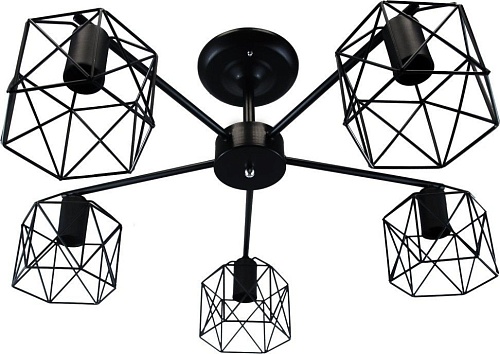 Люстра средней высоты Lumix 1721/5 (черный)