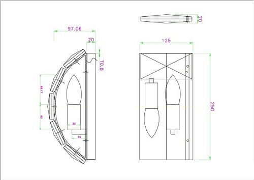 Бра Divinare Chara 3508/02 AP-2