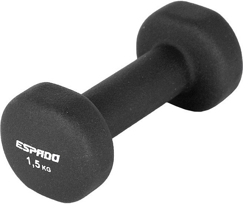 Гантель Espado ES1115 1.5 кг (черный)