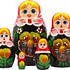 Развивающая игра Брестская Матрешка В сарафане с анютиными глазками (набор 5 шт)