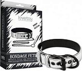 Ошейник Lovetoy Bondage Fetish Black Matt Collar With Leash LV761004 (серебристый)