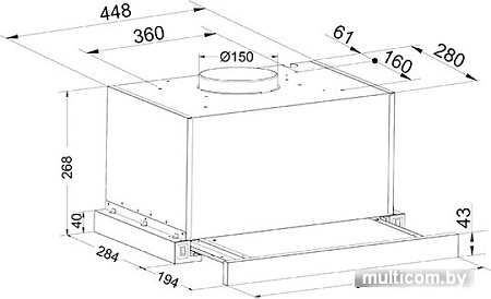 Кухонная вытяжка Oasis VT-60W (F)