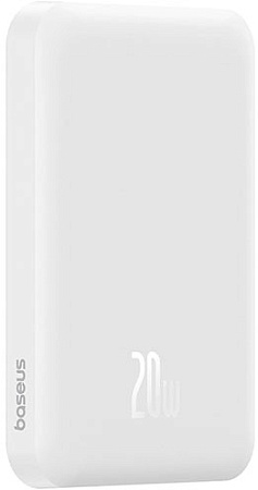 Внешний аккумулятор Baseus Magnetic Mini Wireless Fast Charge Power Bank 20W 5000mAh (белый)