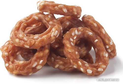 Лакомство для собак Деревенские лакомства Колечки из индейки с рисом для щенков 85 г