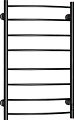 Полотенцесушитель Roxen Santi BK-109AW-8T 11030-5385B (черный)