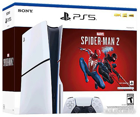 Игровая приставка Sony PlayStation 5 Slim + Marvel’s Spider-Man 2 (цифровой ключ)