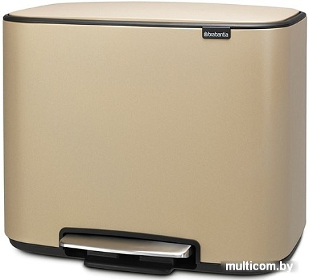 Brabantia Bo Pedal Bin 36 л (минерально-золотой)
