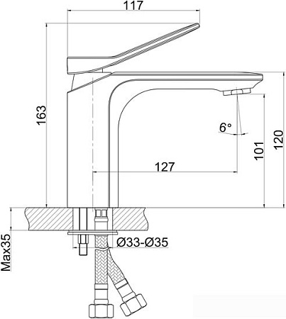 Смеситель Cersanit Odra 63050