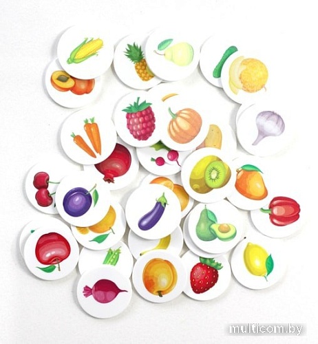 Развивающая игра Десятое королевство Лото Овощи и фрукты 04506