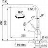 Смеситель Franke Atlas Neo поворотный излив (нержавеющая сталь)