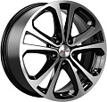 Литые диски X'trike X-113 17x7&quot; 5x105мм DIA 56.6мм ET 38мм BK/FP