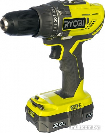 Дрель-шуруповерт Ryobi R18DD3-220S 5133003348 (с 2-мя АКБ 2 Ah, сумка)