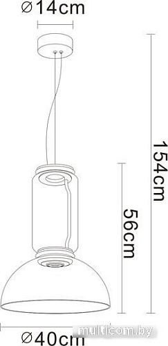 Подвесная люстра Divinare Trumpet 1242/06 SP-18