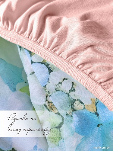 Luxsonia Трикотаж на резинке 120x200 Мр0010-5 (розовый)