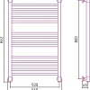 Полотенцесушитель Сунержа Богема+ 800x500 00-0220-8050