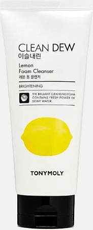 Tony Moly Пенка для умывания Clean Dew Lemon Foam Cleanser (180 мл)