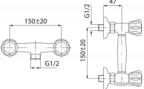 Душевой гарнитур Ferro BST77