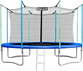 Батут Atlas Sport 435 см - 14ft (с лестницей, внутренняя сетка, синий)