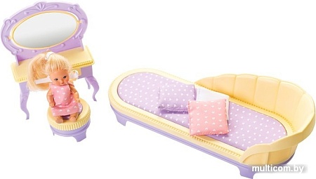 Аксессуары для кукольного домика Огонек Будуар "Маленькая принцесса" Лимонный С-1459